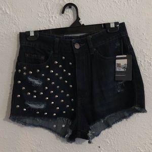 BDG Studded Cheeky High Rise Shorts 27